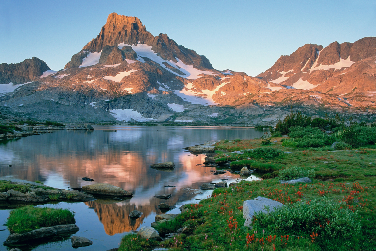 Banner Peak from Thousand Island Lake, John Muir Wilderness Area, Sierra Nevada, CA