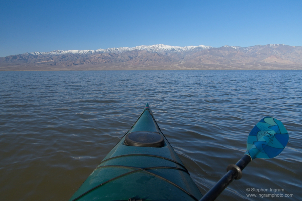 Kayaking on Lake Manly, Badwater, Death Valley NP