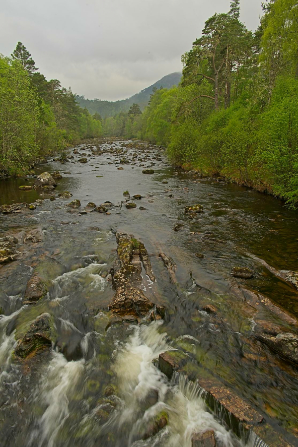 River Affric below Loch Affric.